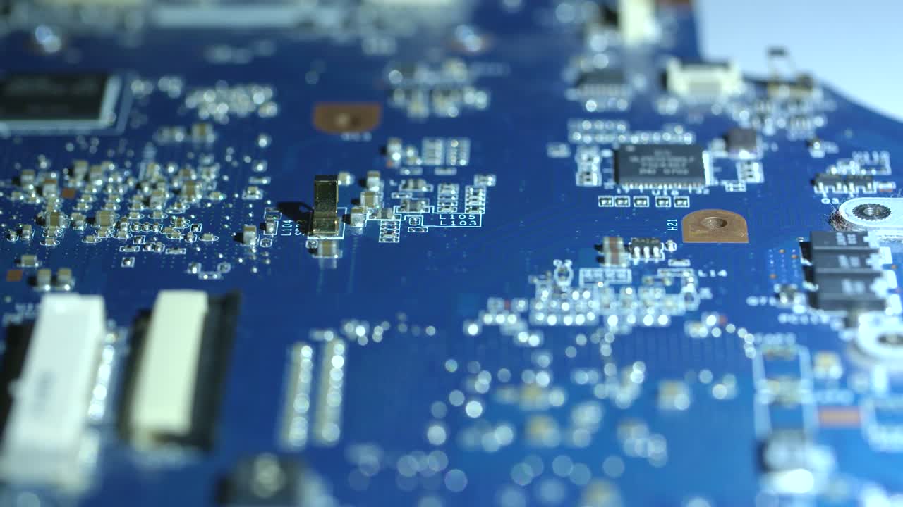 Tracking Across a Harshly Lit Blue PCB 2