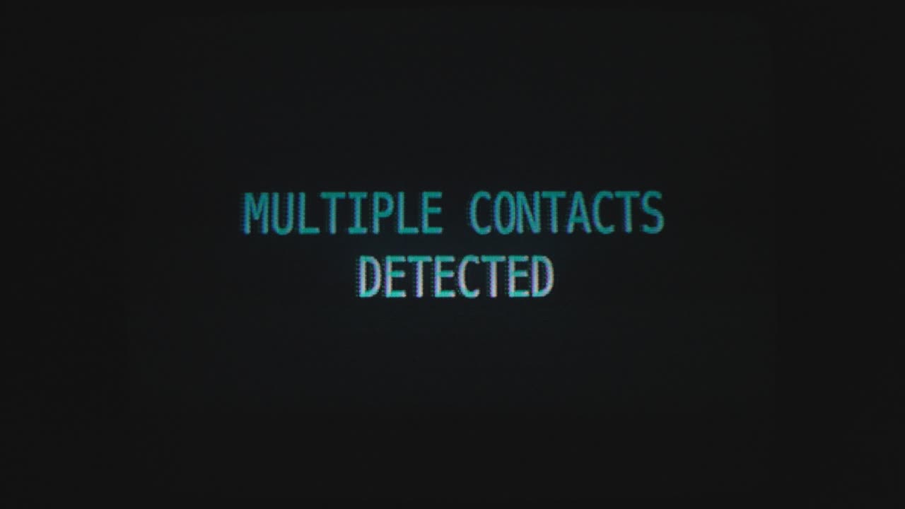 Flickering of code language due to error or system problem in monitor of computer.