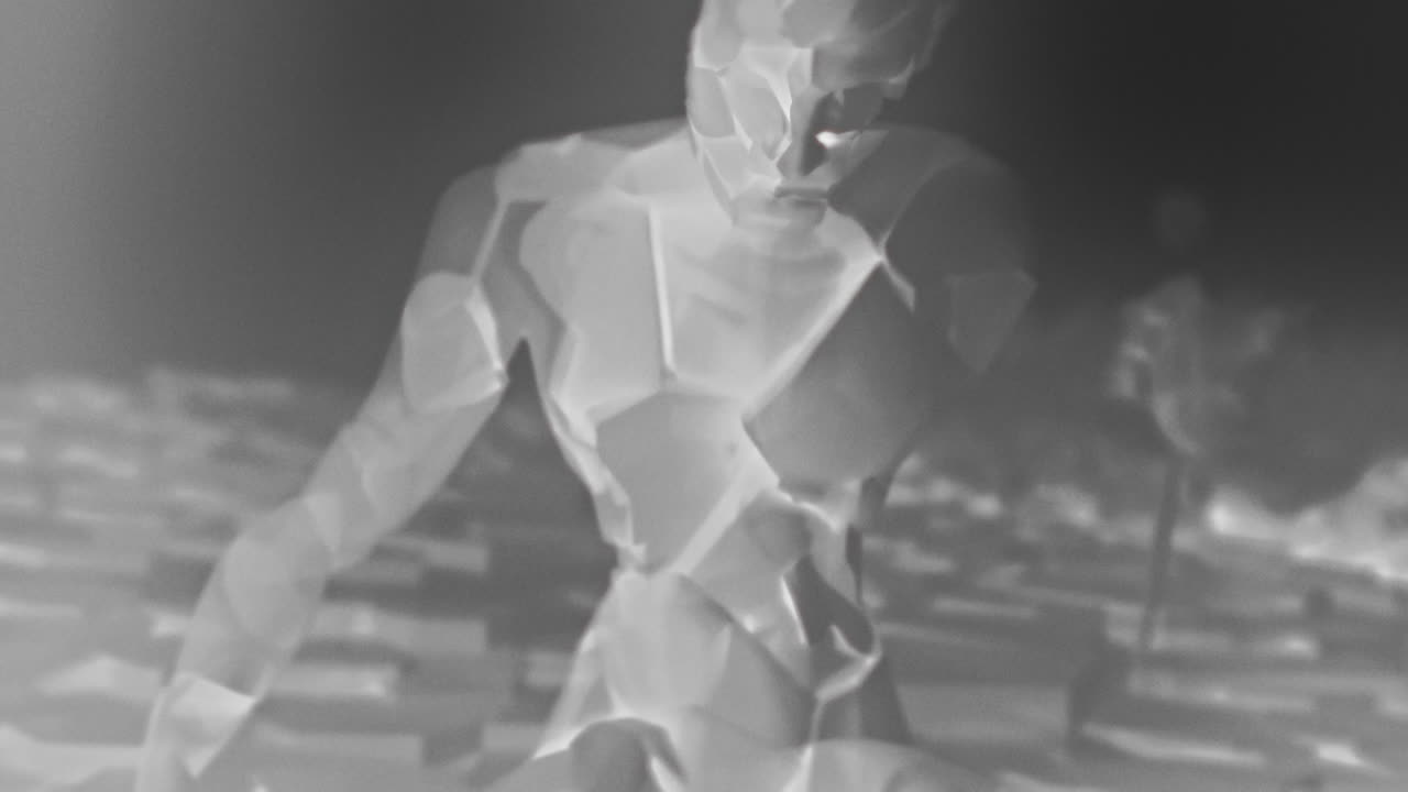 Destroyed andorids on a junkyard in xRay