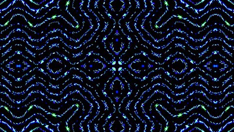 abstract caleidoscopio brillante hermoso movimiento suave líneas azules brillantes arreglo de luz