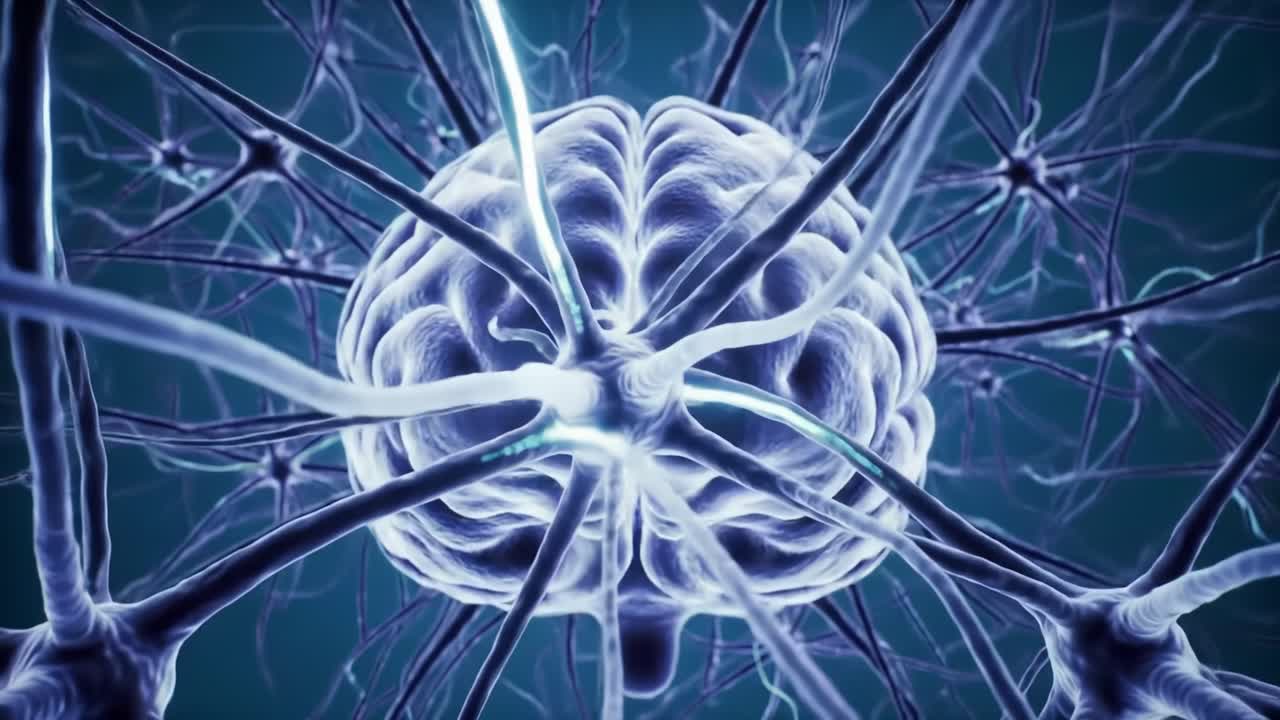 Exploring the Intricate Structure of Neurons: A Detailed Visual Journey Through Neural Connections and Synapses Showing Brain Functionality