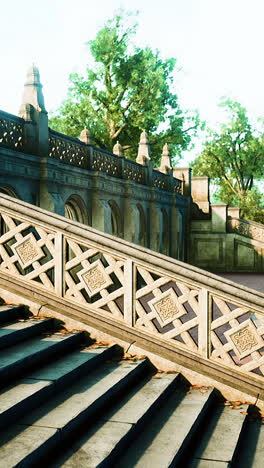 grand stone staircase in a city park