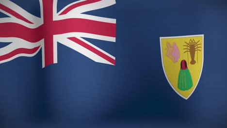 Animación-De-La-Bandera-Nacional-De-Turcos-Y-Caicos-Ondeando