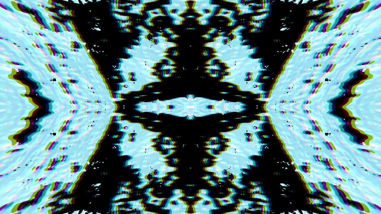 Fundo cintilante psicodélico cyberpunk ornamental com imitação de glitch