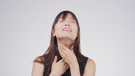 목이 아플 때 싫어요.