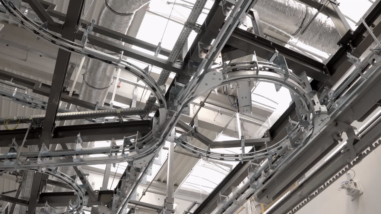 Conveyor System Working in Factory