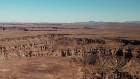 Cañón-Del-Río-Fish-En-Namibia,-Toma-Aérea-De-Drones-Africanos