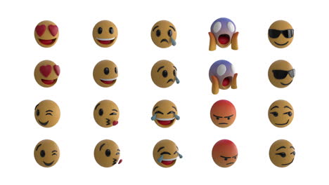 los iconos de los emoji 4k