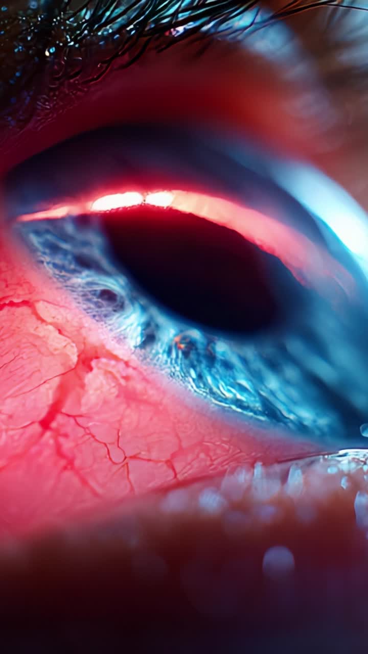 An Intricate Close-Up of an Eye Capturing Both Light Reflection and Textural Details, Showcasing the Complexity of Human Emotion and Perception in a Dynamic Composition