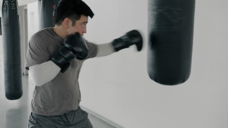 sesión de entrenamiento de boxeo
