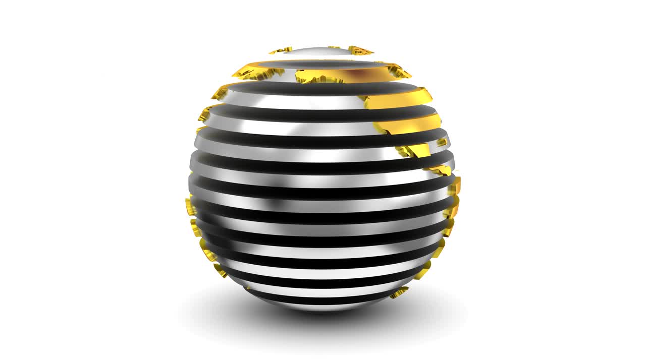 지구의 단계적인 회전