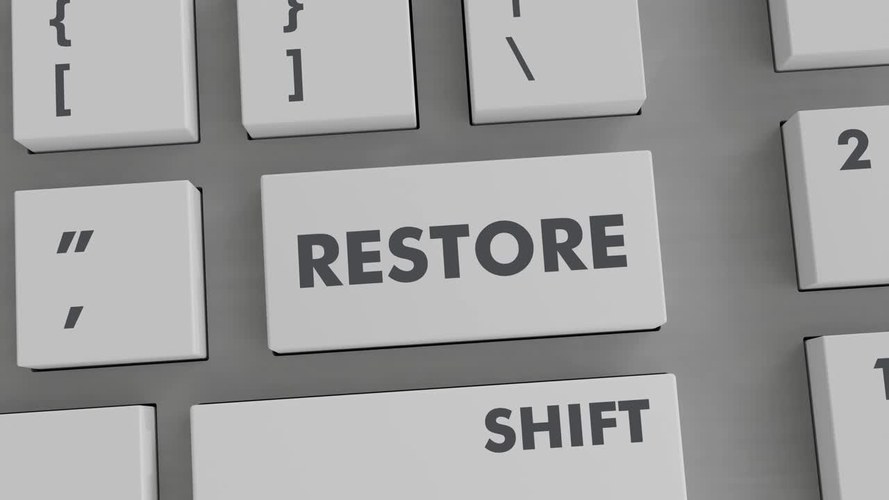 RESTORE BUTTON PRESSING ON KEYBOARD