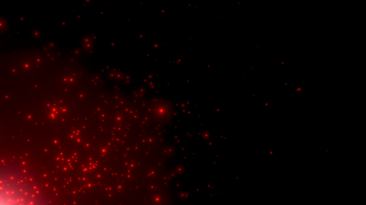 Motion red particles and stars in galaxy 6