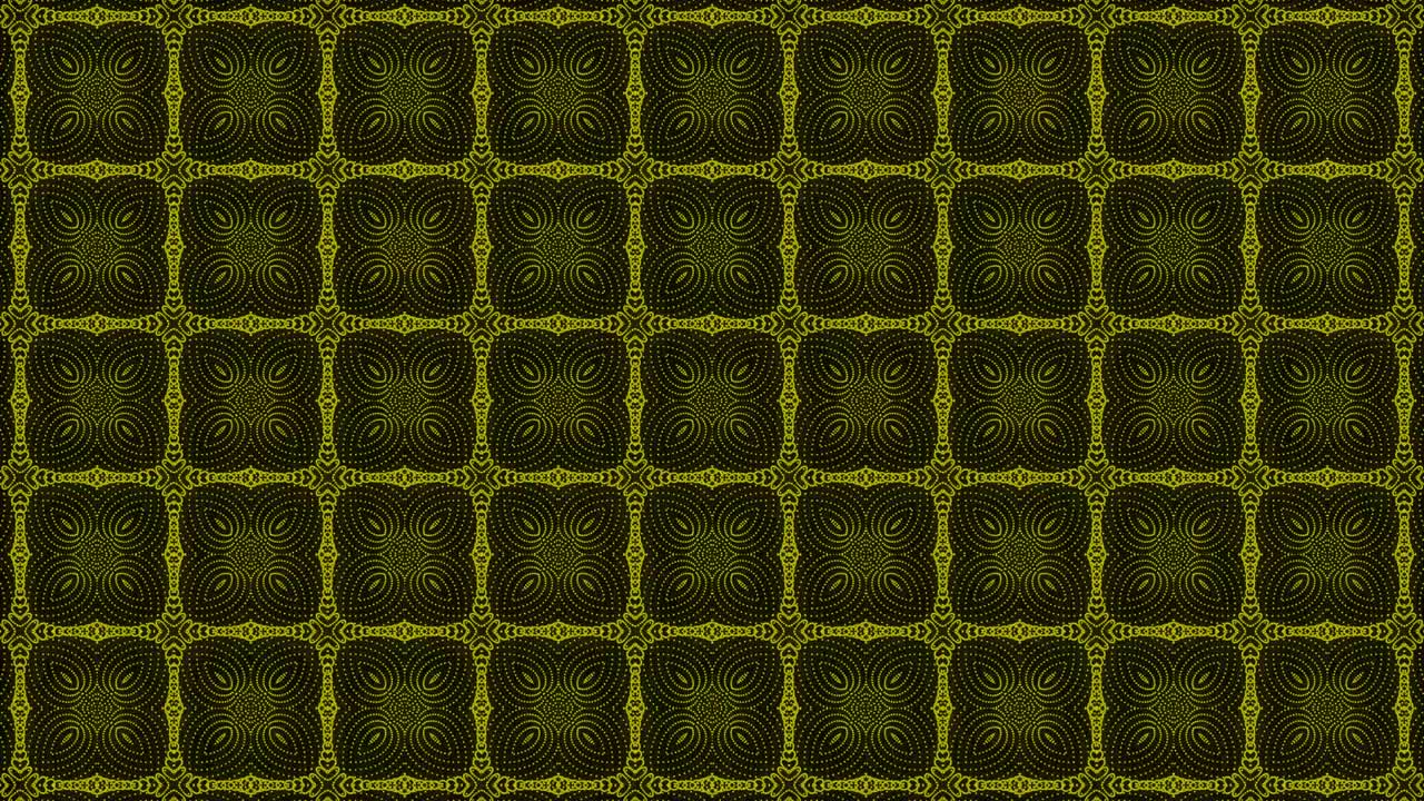 Yellow color Pattern gothic design animation motion graphics