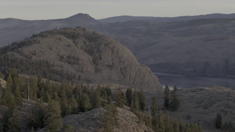 aerial elevation: exploring lac du bois' mountain meadows and verdant valley