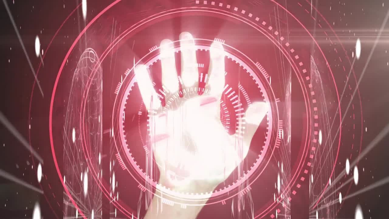 연결의 스핀링 네트워크에 대한 손 위 스캐닝 범위