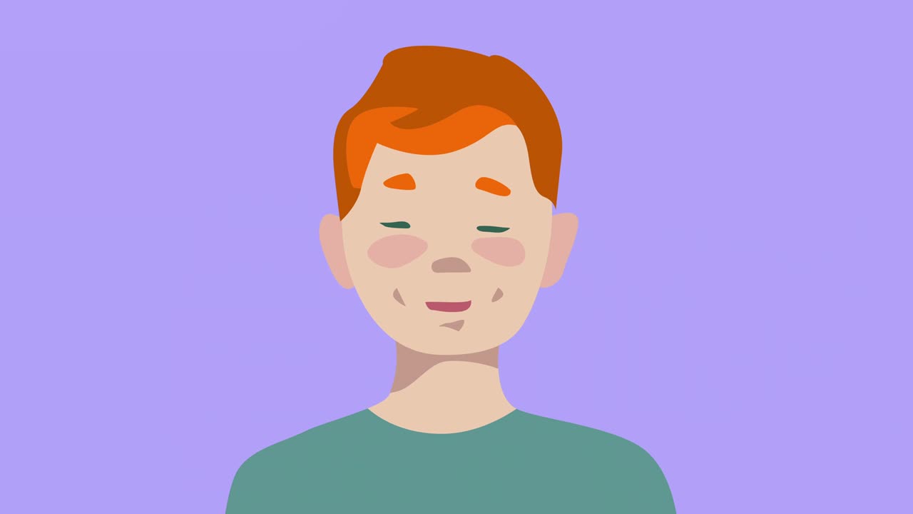 머리가 말하고 있습니다.