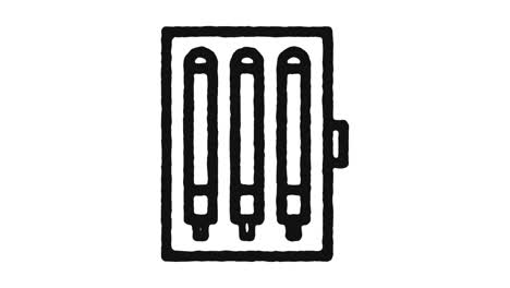 drawing icon animation footage & alpha channel