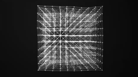 Digital Cyberspace Futuristic Background - Technology Network Abstract
