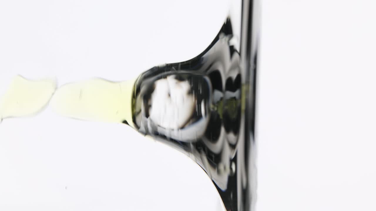 Close-up of Liquid in Glass