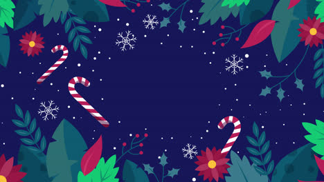 fondo floral de navidad