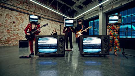 tv 헤드와 함께 밴드