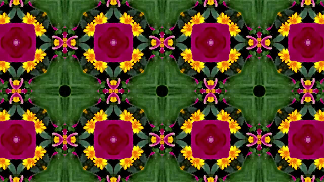 caleidoscopio partículas mágicas bucle visual para el concierto