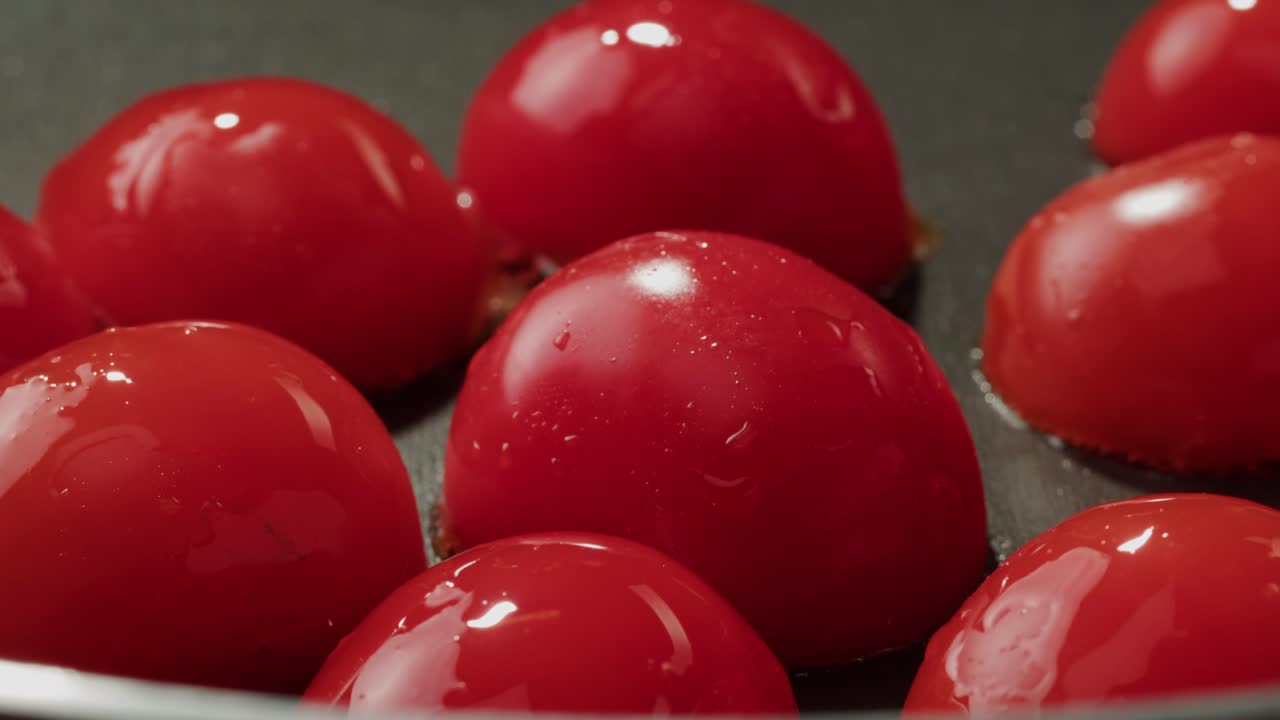 Sliced Tomatoes in Pan