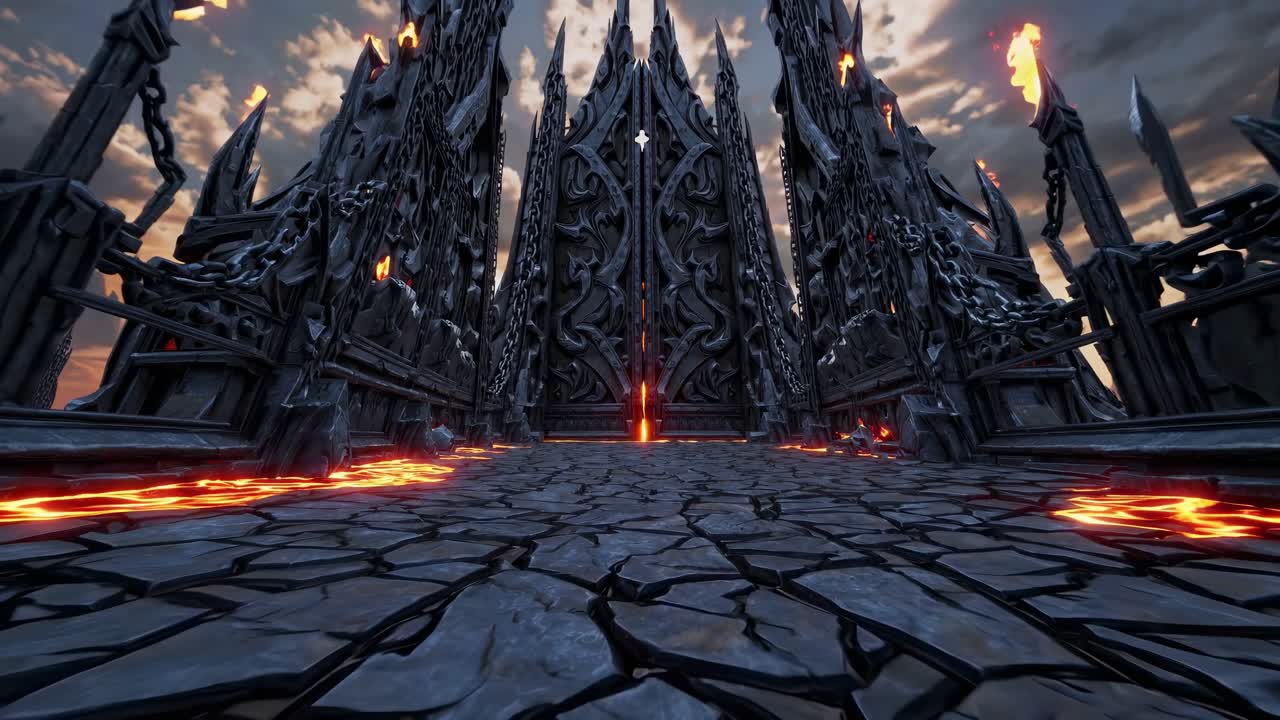 Gates of Hell Fantasy Architecture