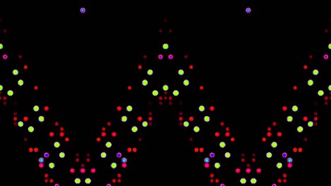 formas de rayas animadas con luz brillante de colores
