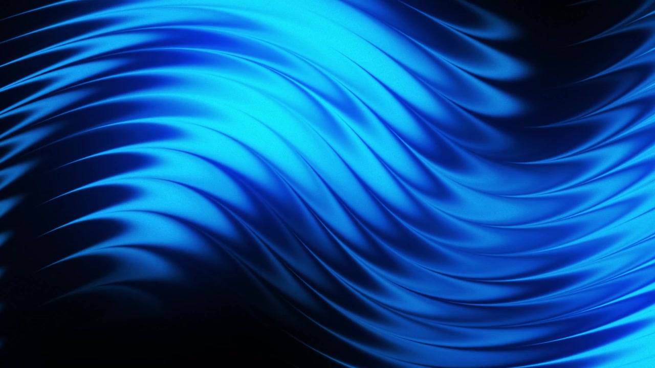 Dynamic Abstract Blue Flowing Waves Background Loop