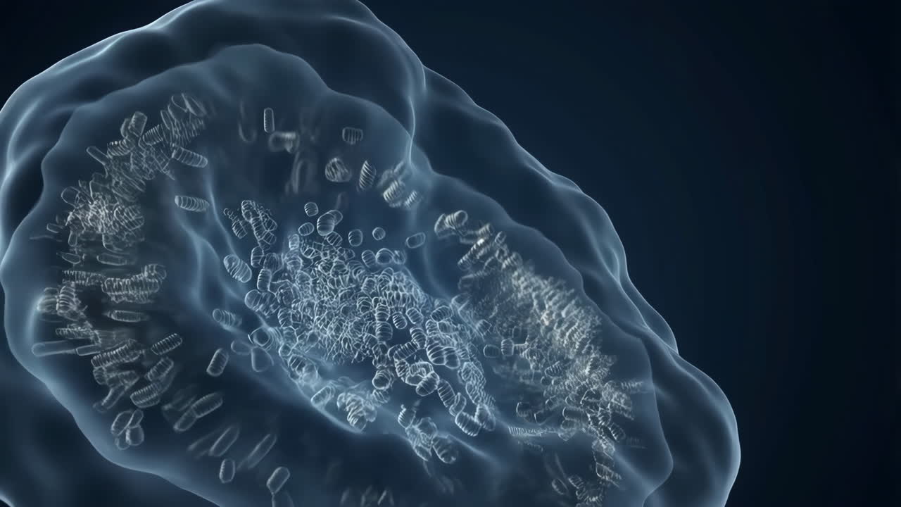 Microscopic view of cellular structure