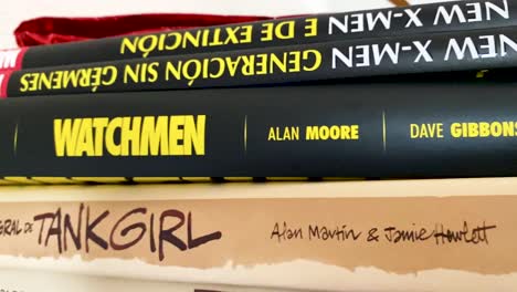 watchmen, tank girl and new x-men graphic novels
