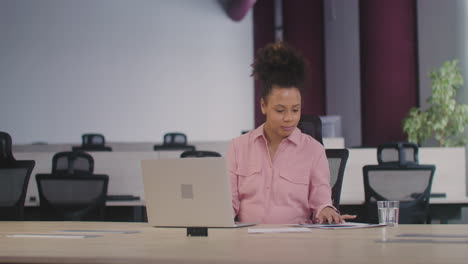 pregnant woman working in the office 1