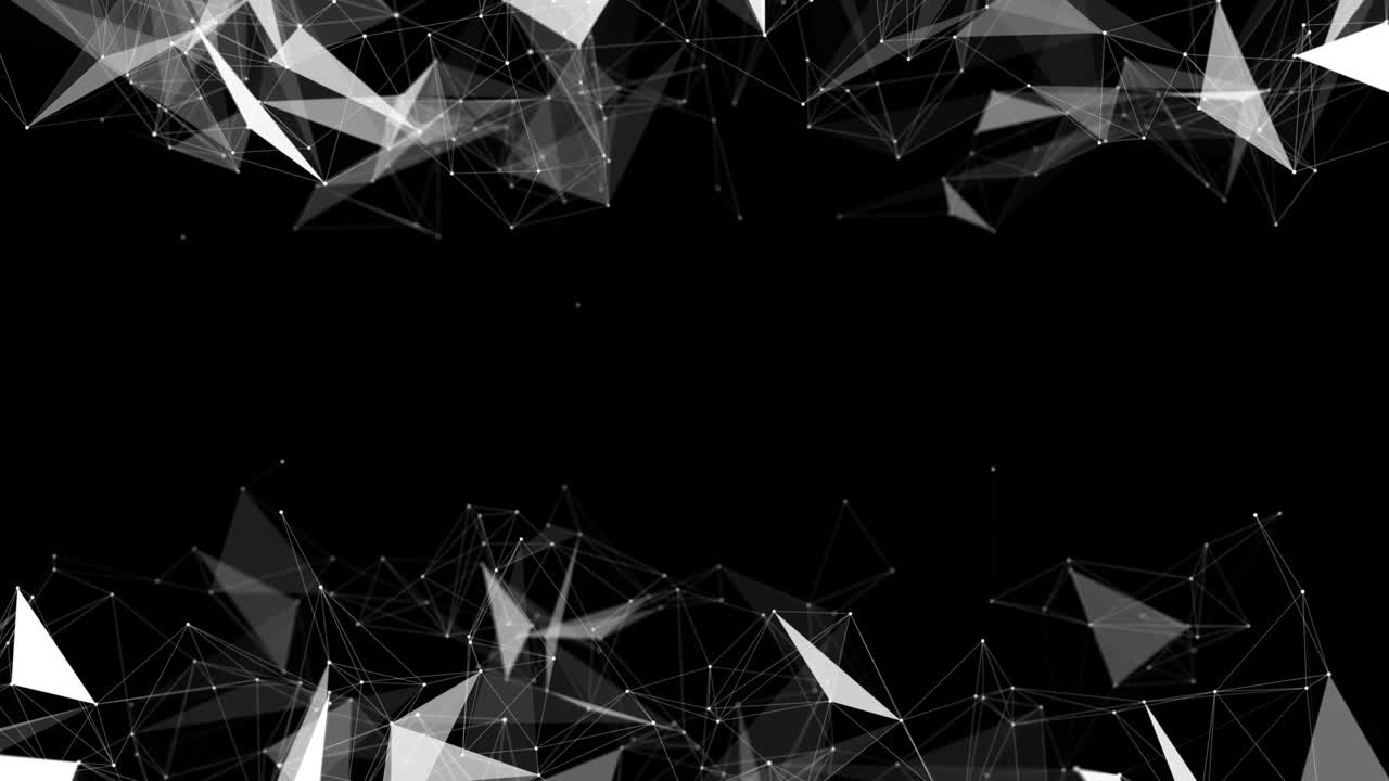 fondo de plexo abstracto con líneas y puntos conectados. fondo de animación de bucle de flujo de onda.