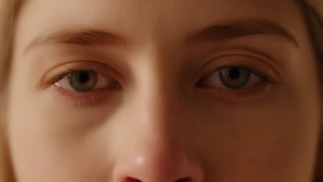 close-up of human eyes