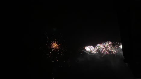 New-Year-Fireworks-Exploding-In-Night-Sky