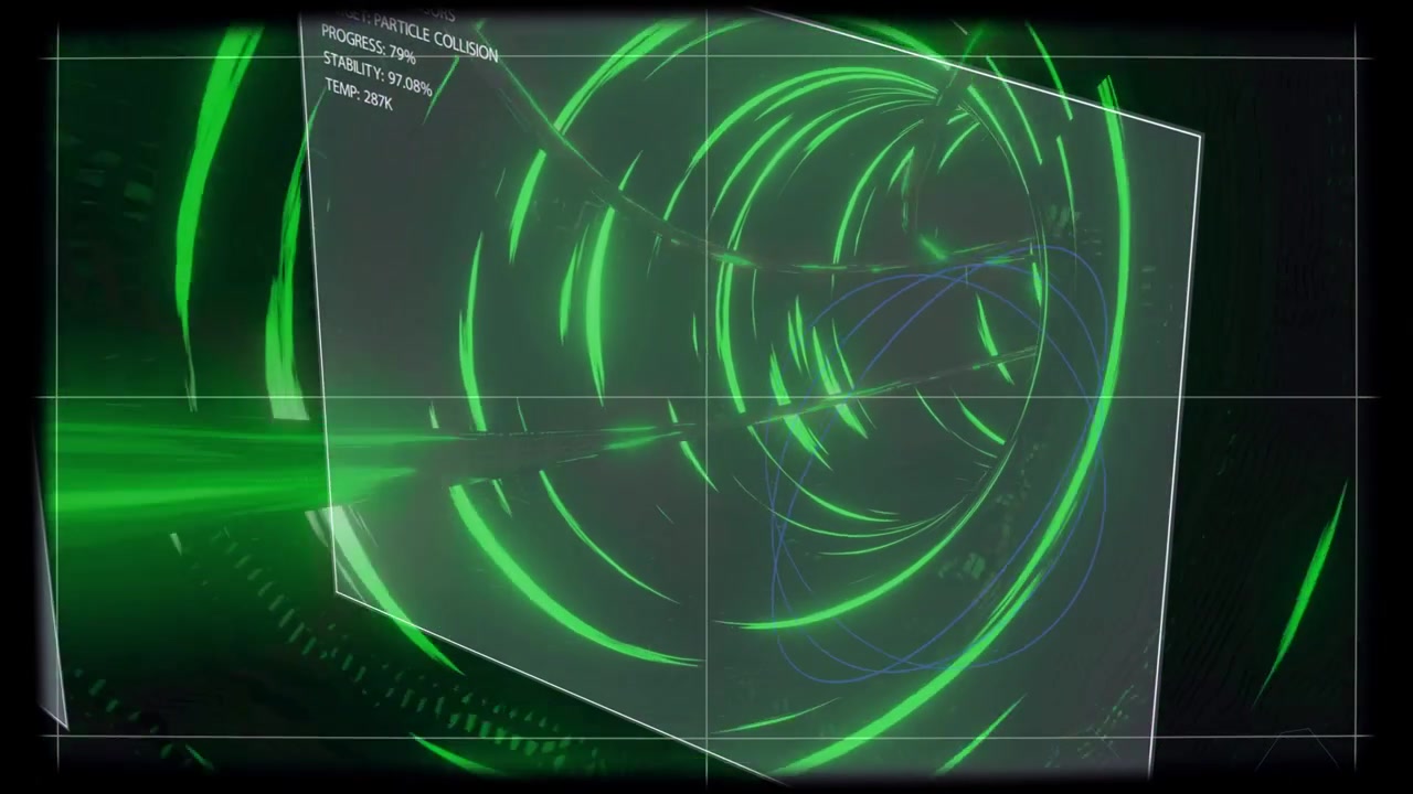 HUD panel sliding left causing stats to update while tech tunnel spinning inward tracking stability