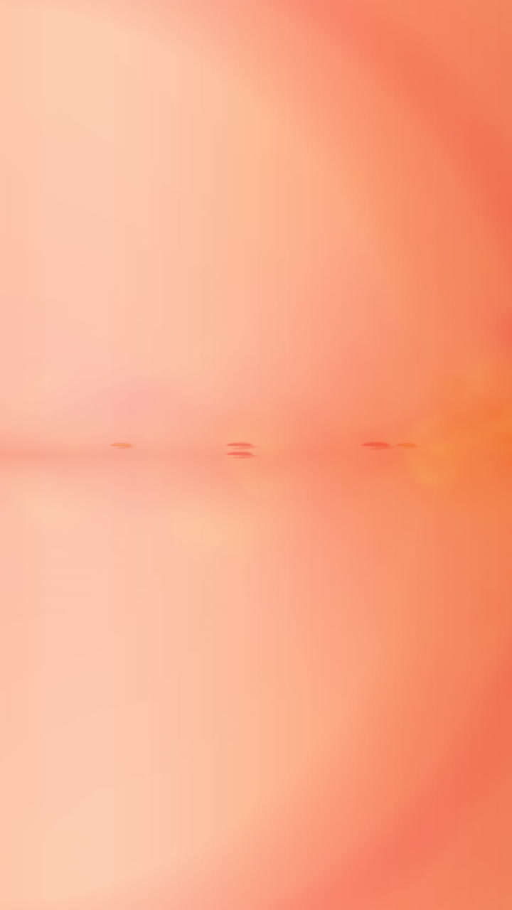 animación de puntos de luz sobre un fondo naranja