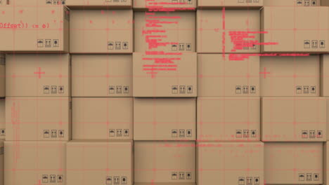 procesamiento de datos a través de la red de red contra la pila de cajas en segundo plano