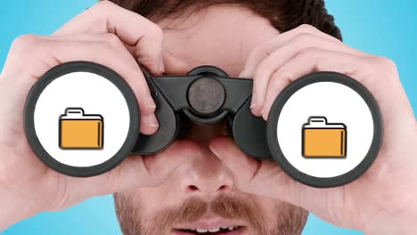 Man-looking-through-binoculars-