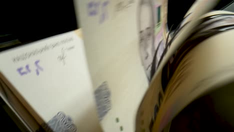 Money Processing Machine Counting Russian Rubles