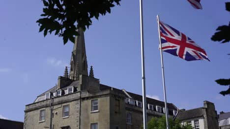 united kingdom flag with colorful design