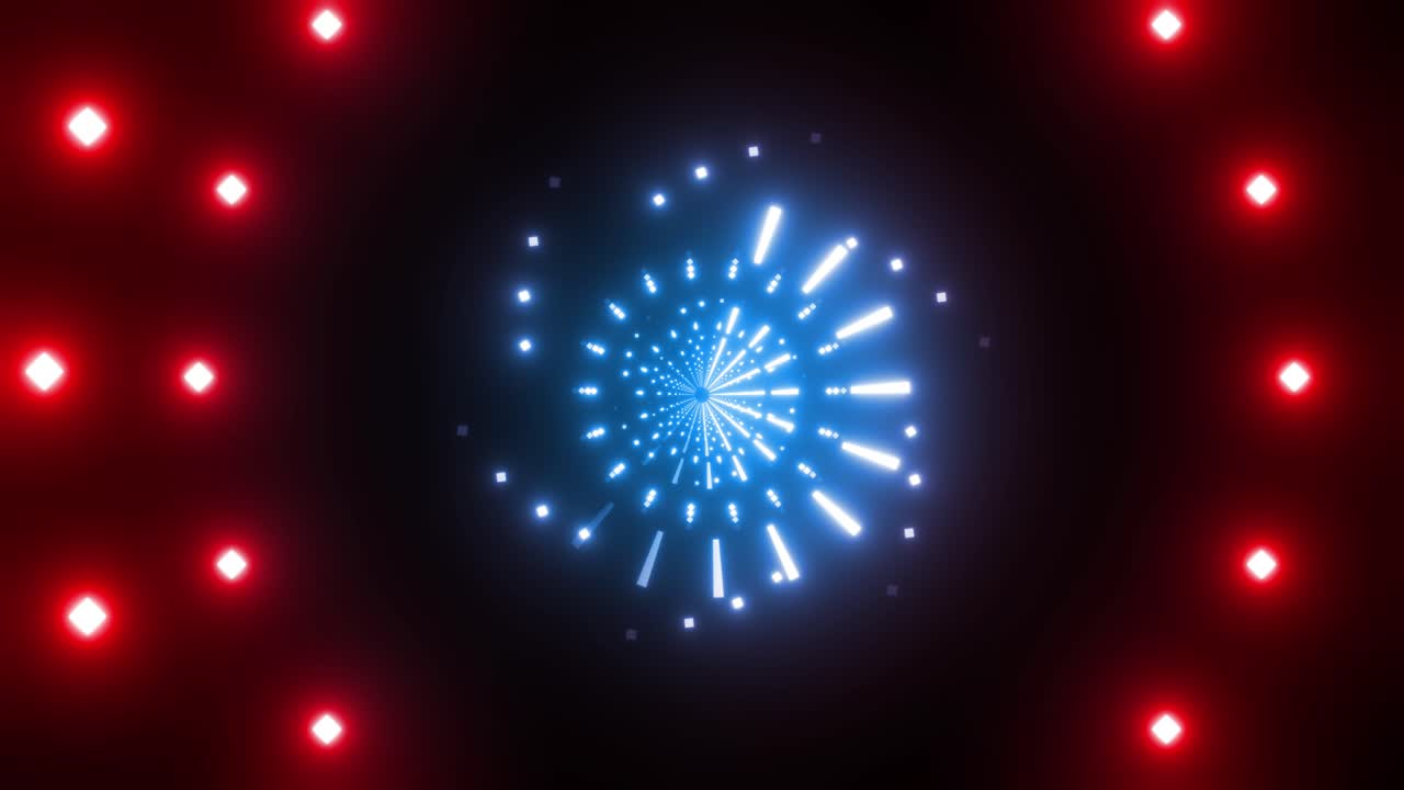 Neon Circle Tunnel Visuals