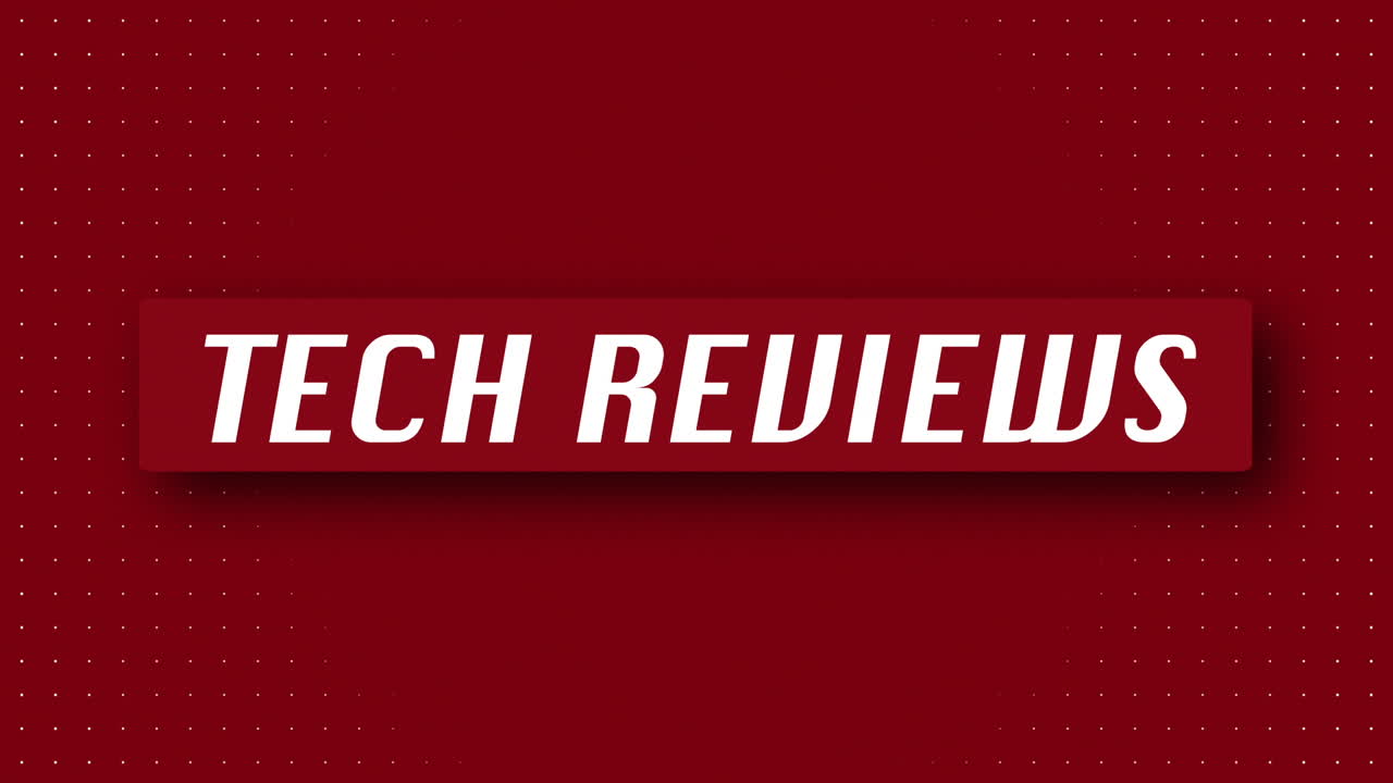 "TECH REVIEWS" 3D Graphic