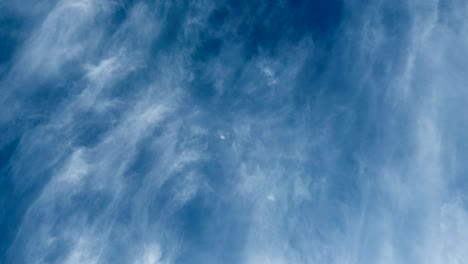 beautiful daytime timelapse of clouds, motion of cirrus clouds, video loop