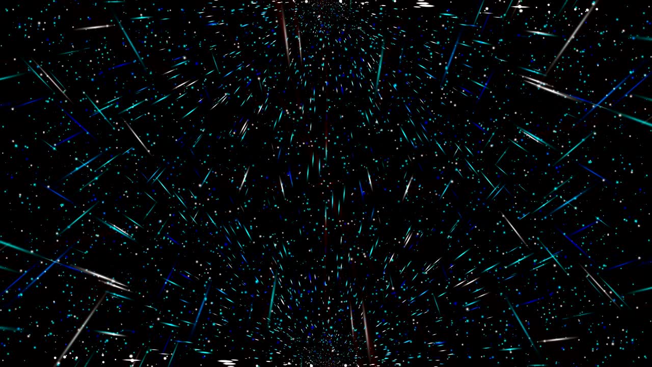 Abstract cosmic animated illustration