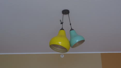 colorful double pendant lamp