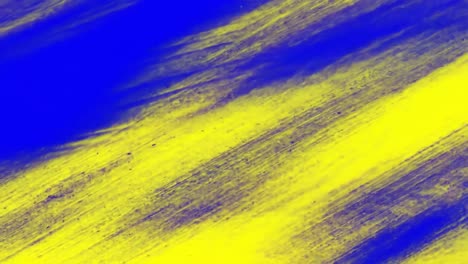 abstract blue and yellow brushstrokes