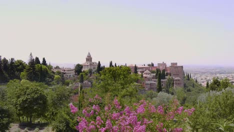 alhambra, granada stands tall under the summer sun